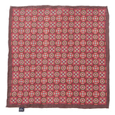 Gregor Red Medallion IMS 33cm Pocket Square - Tie Doctor